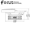 Earthquake Sound FS6.5 Focus Shallow Mount Coaxials - Dimensions